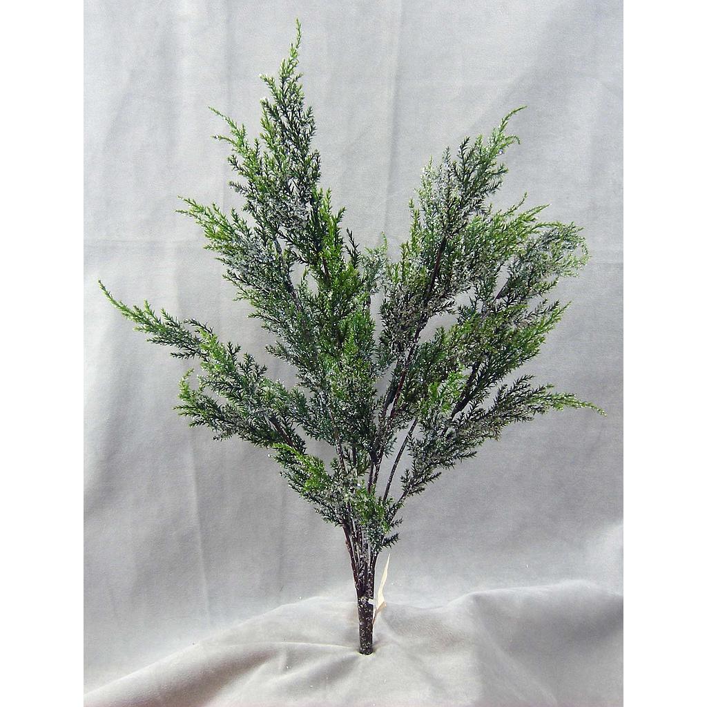 SNOW PINE/ CONE BUSH POLY