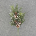 PINE SPRAY 27" w/SNOW/CONES LARGE