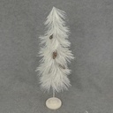 35" PINE TREE TABLETOP WHITE