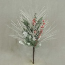 18" PINE LONG SPRAY X3 W/SNOW/ICE