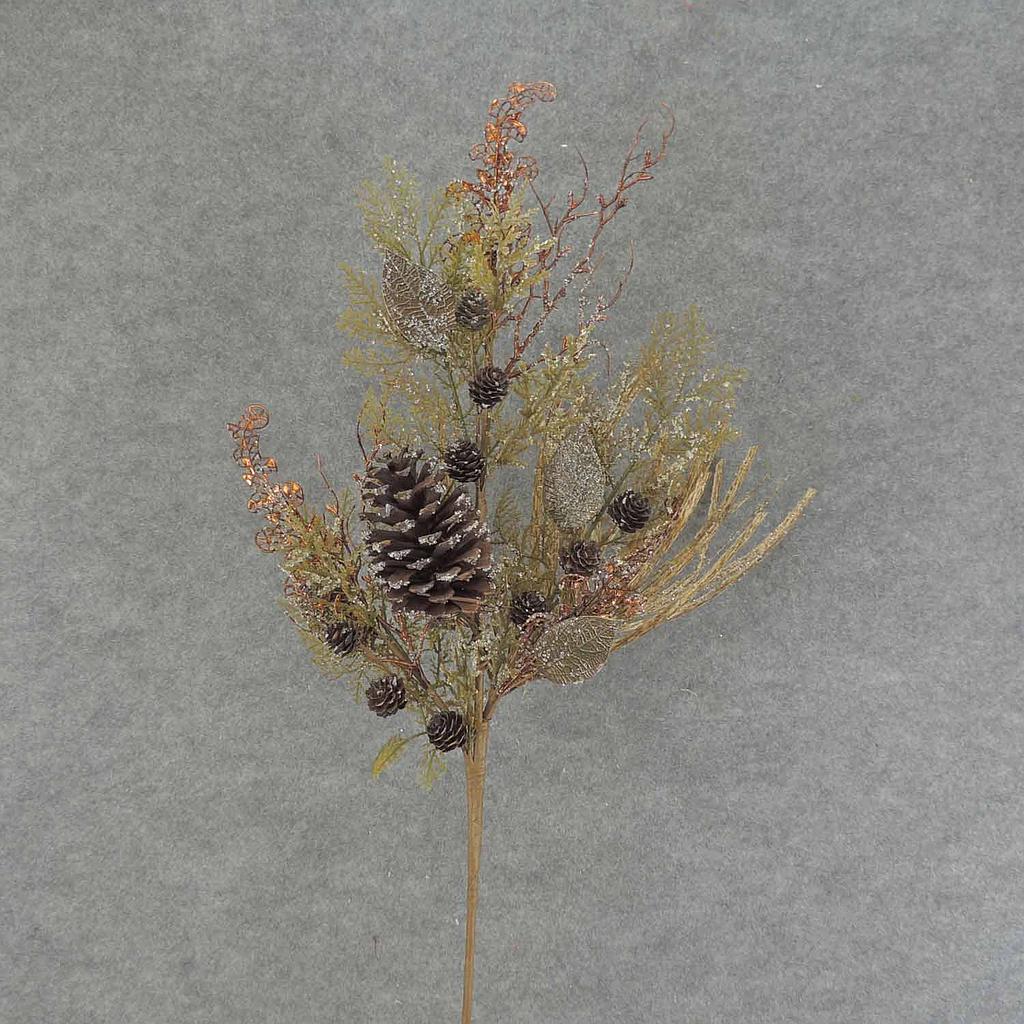 PINE SPRAY W/METAL LVS X3 32"