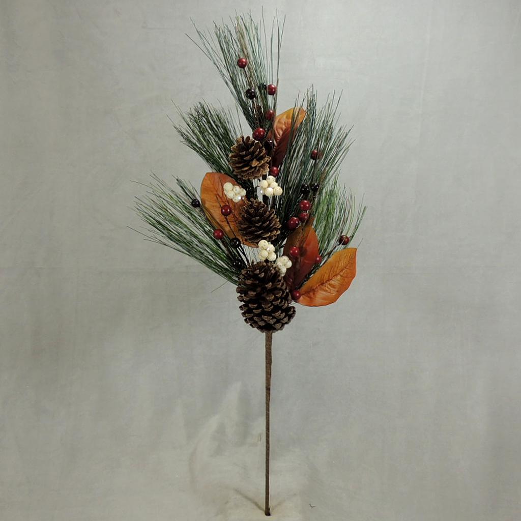 [XG361] 32" CONE BERRY SPRAY RED/WHITE