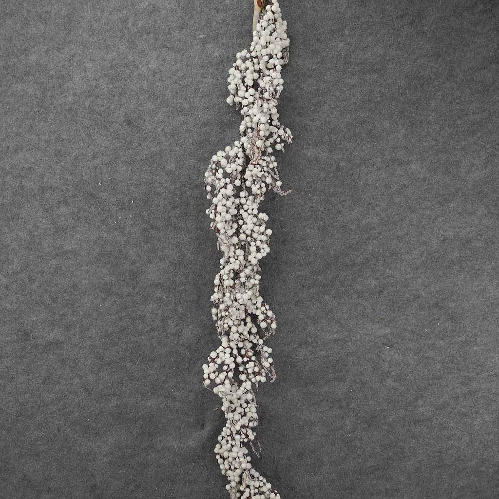 BERRY GARLAND 60" WHITE