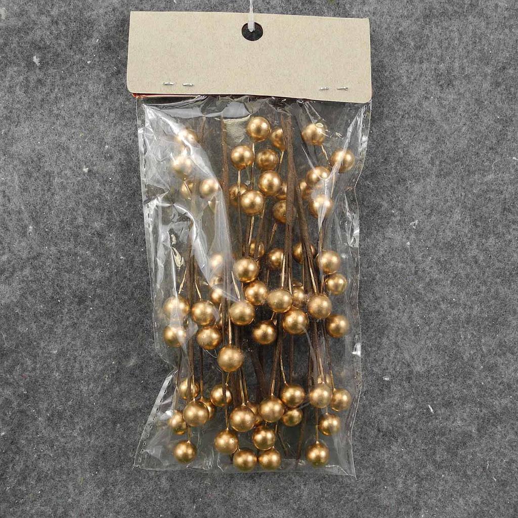 6" BERRY PICKS IN BAG (8/BAG) GOLD