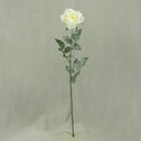 28.5" ROSE CABBAGE SPRAY 28 CREAM W/FROST
