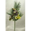18" HELLE/CONE/BERRY/EUCA PICK PINE W/FROST