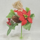 9.5" POINS/CONE/BERRY/PINE/IVY PICK (6/BAG) 