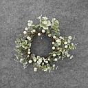 10" WREATH EUCALYPTUS w/BERRIES 4" inner dia
