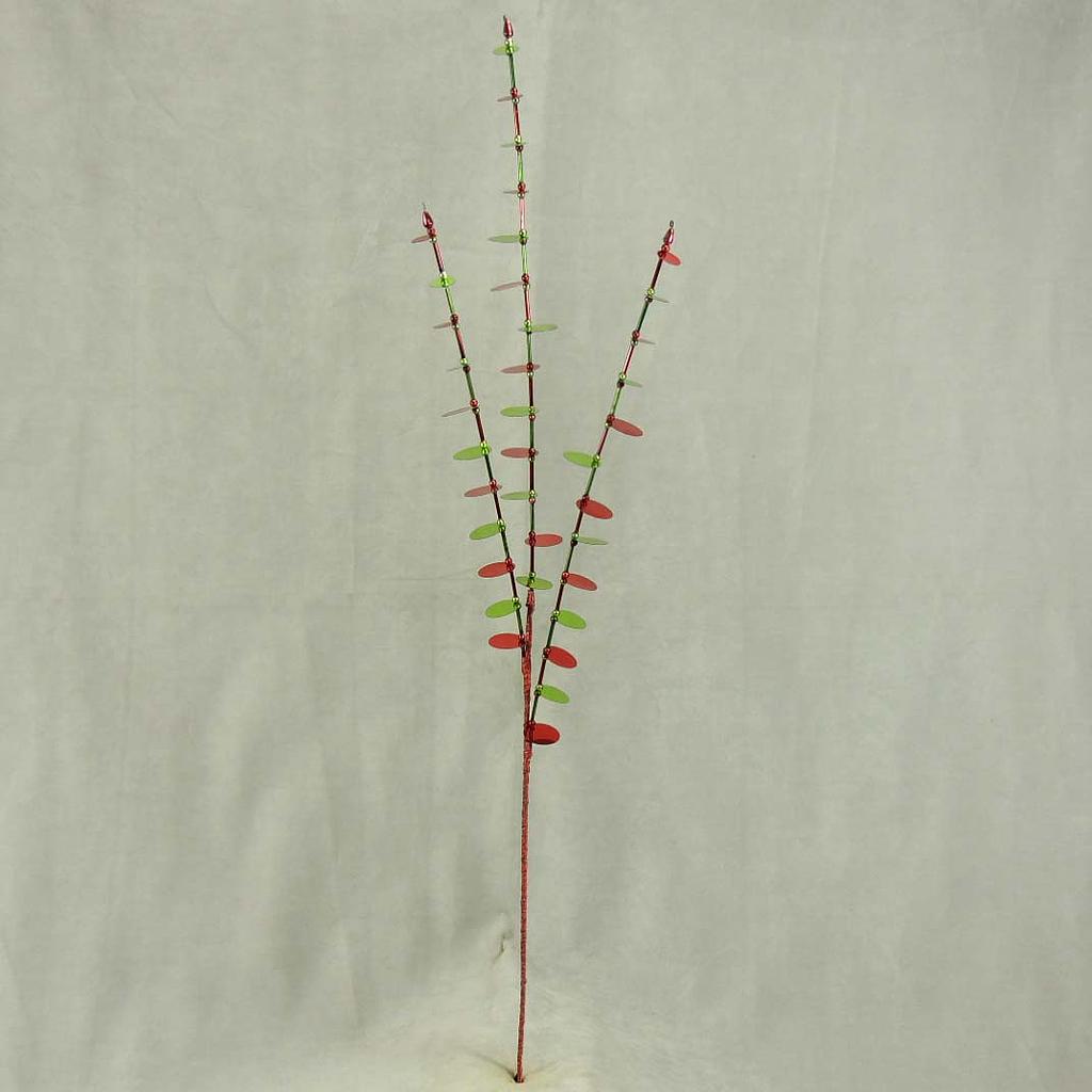 SEQUIN CHRISTMAS SPRAY X3 33.5"