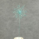 SNOWFLAKE GLITTER PICK 15"  BLUE