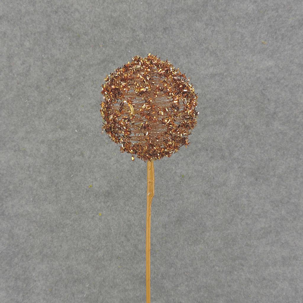 BALL 4&quot; dia ON 16&quot; STEM RUST/GD