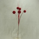 24" GLITTER BALL SPRAY RED