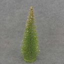 TREE 10" GREEN/GOLD GLITTER
