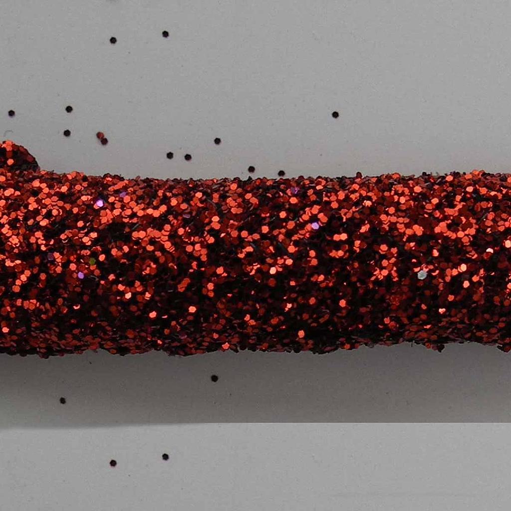 GLITTER ROPE GARLAND 177&quot;  RED
