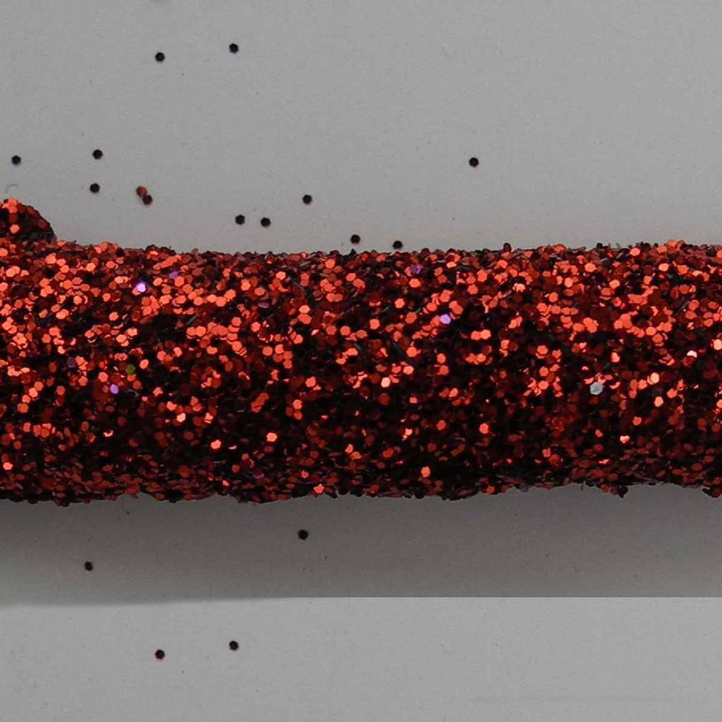 GLITTER ROPE GARLAND 177"  RED