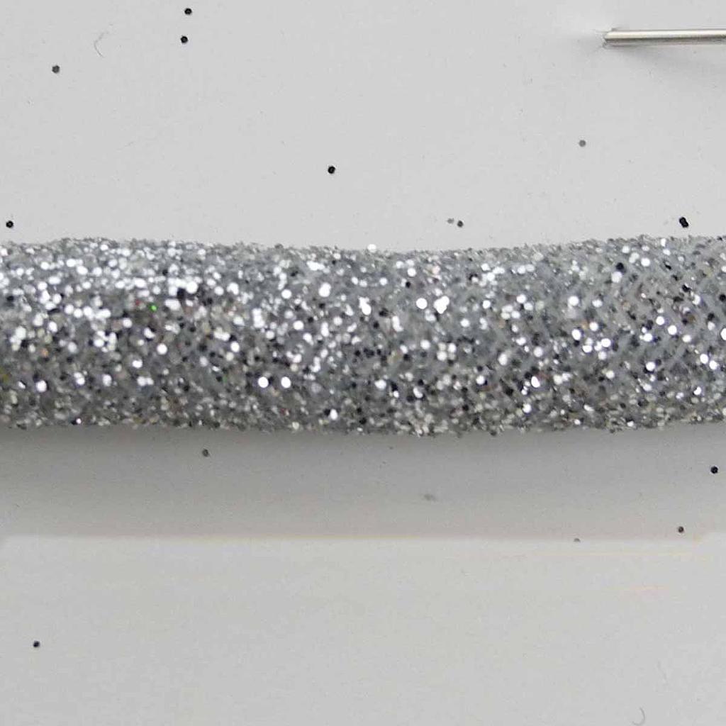 GLITTER ROPE GARLAND 177&quot;  SILVER