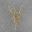 25" TWIG/CONE SPRAY X9 GLITTER GOLD
