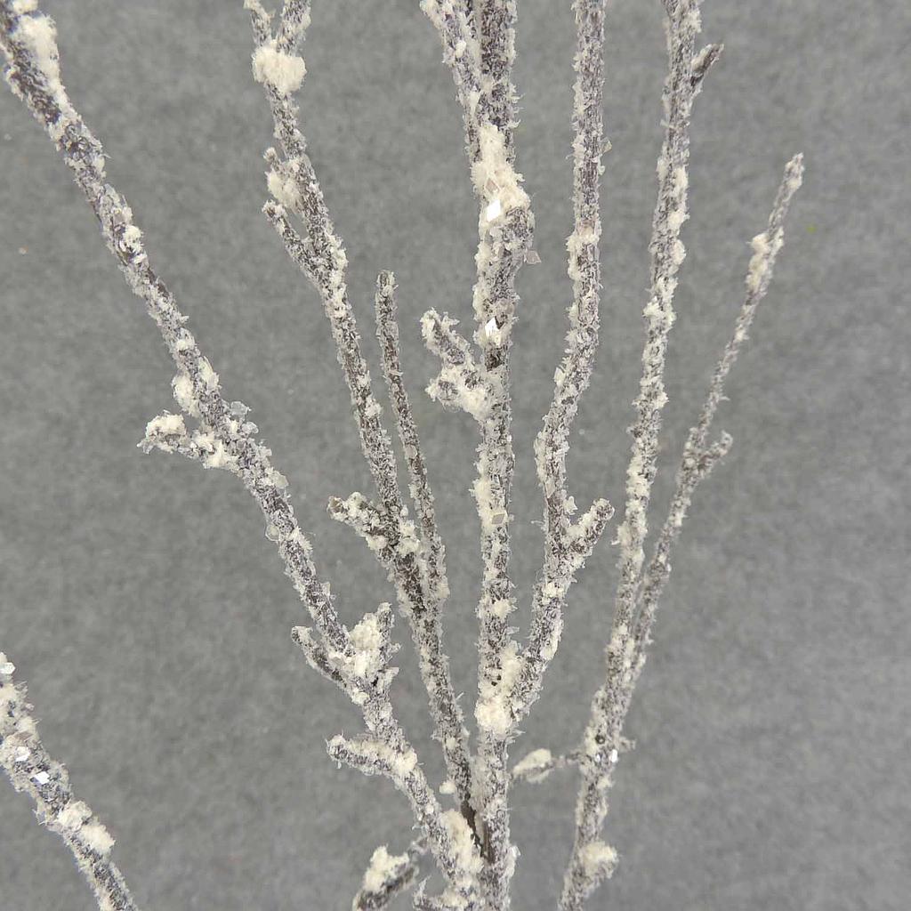 TWIG SPRAY w/SNOW X6 40"
