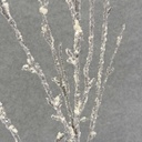 TWIG SPRAY w/SNOW X6 40"