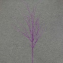 29" TWIG GLITTER PURPLE