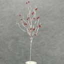 24" WILLOW BRANCHES W/BERRIES RED