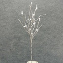 24" WILLOW BRANCHES W/BERRIES WHITE