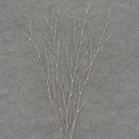 24" TWIG SPRAY W/GLITTER 4/BAG PLATINUM