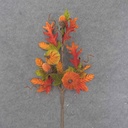 26" MIXED AUTUMN LEAF SPRAY W/ PUMPKINS