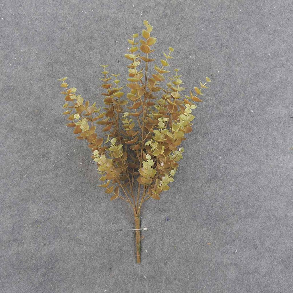 [SBF9011-GRB] 17" EUCALYPTUS BUSH X5 GREEN/BROWN
