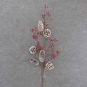 BERRY & PINECONE SPRAY 29" FROSTED