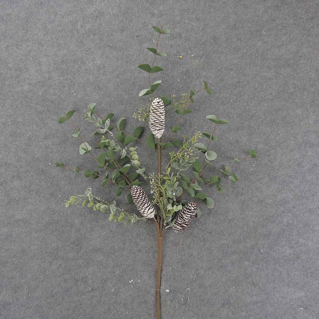 31" EUCALYPTUS SPRAY W/CONES