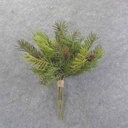 12" PINE/JUNIPER BUNDLE W/CONES