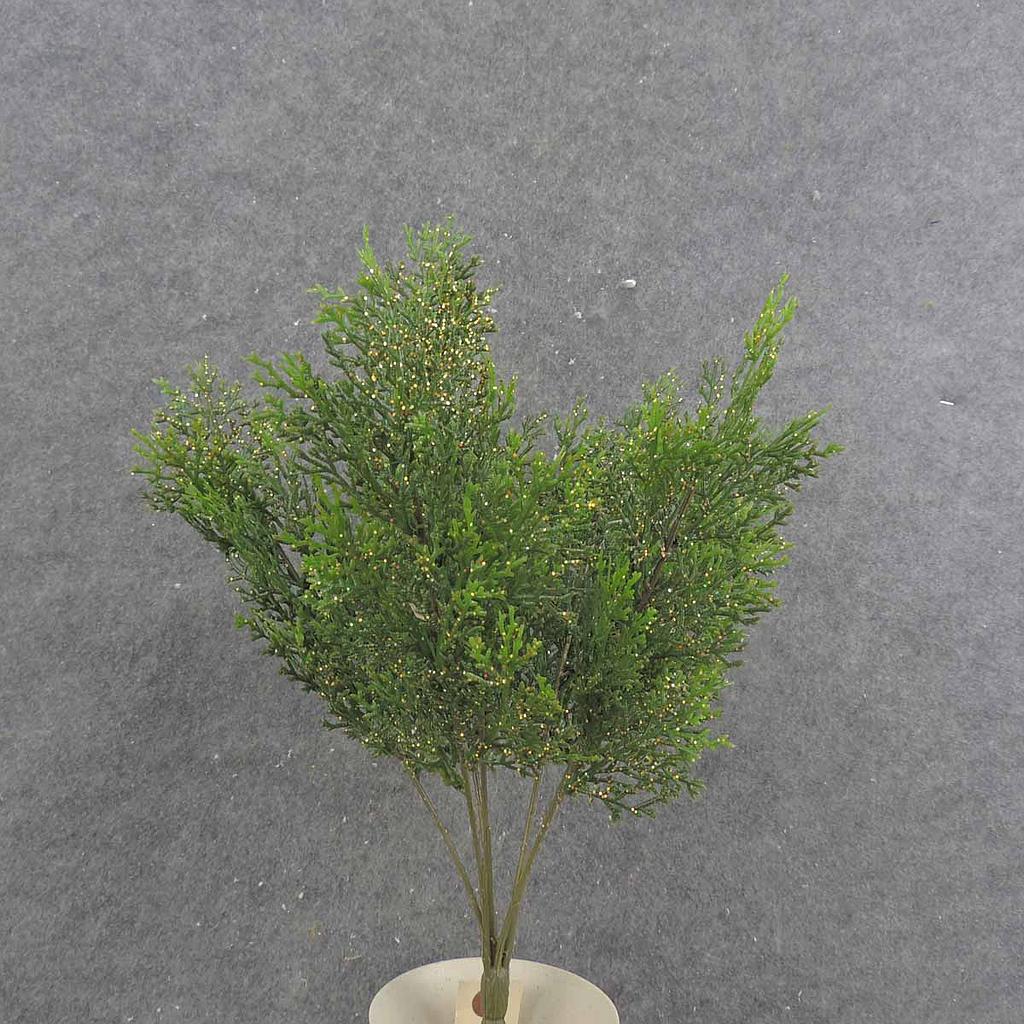 [XB9008] 15.5" CEDAR BUSH X7 W/GLITTER
