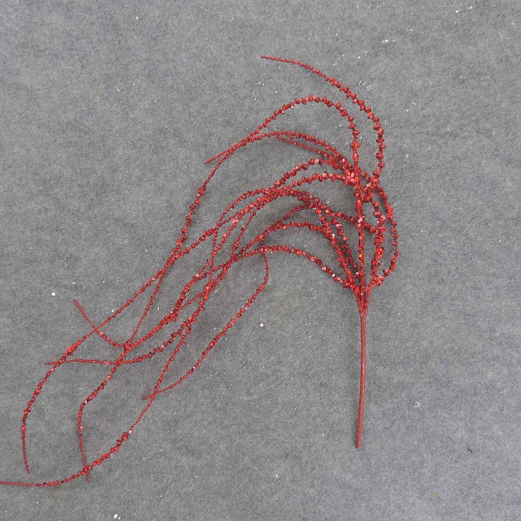 [XB9013-RED] 32" HANGING GLITTER VINE RED