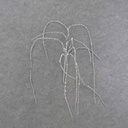 HANGING GLITTER VINE 32" SILVER