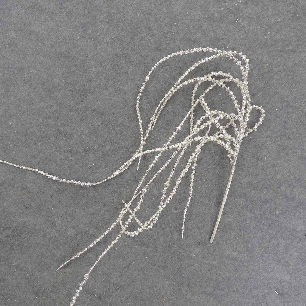 [XB9013-WHT] 32" HANGING GLITTER VINE WHITE