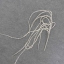 32" HANGING GLITTER VINE WHITE