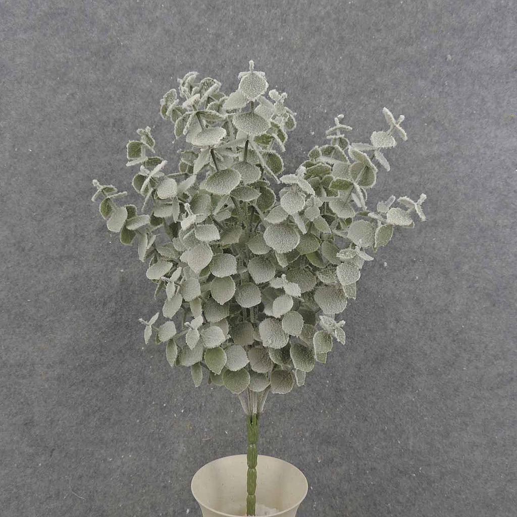 [XE9010] 19" EUCALYPTUS BUSH X6 FLOCKED