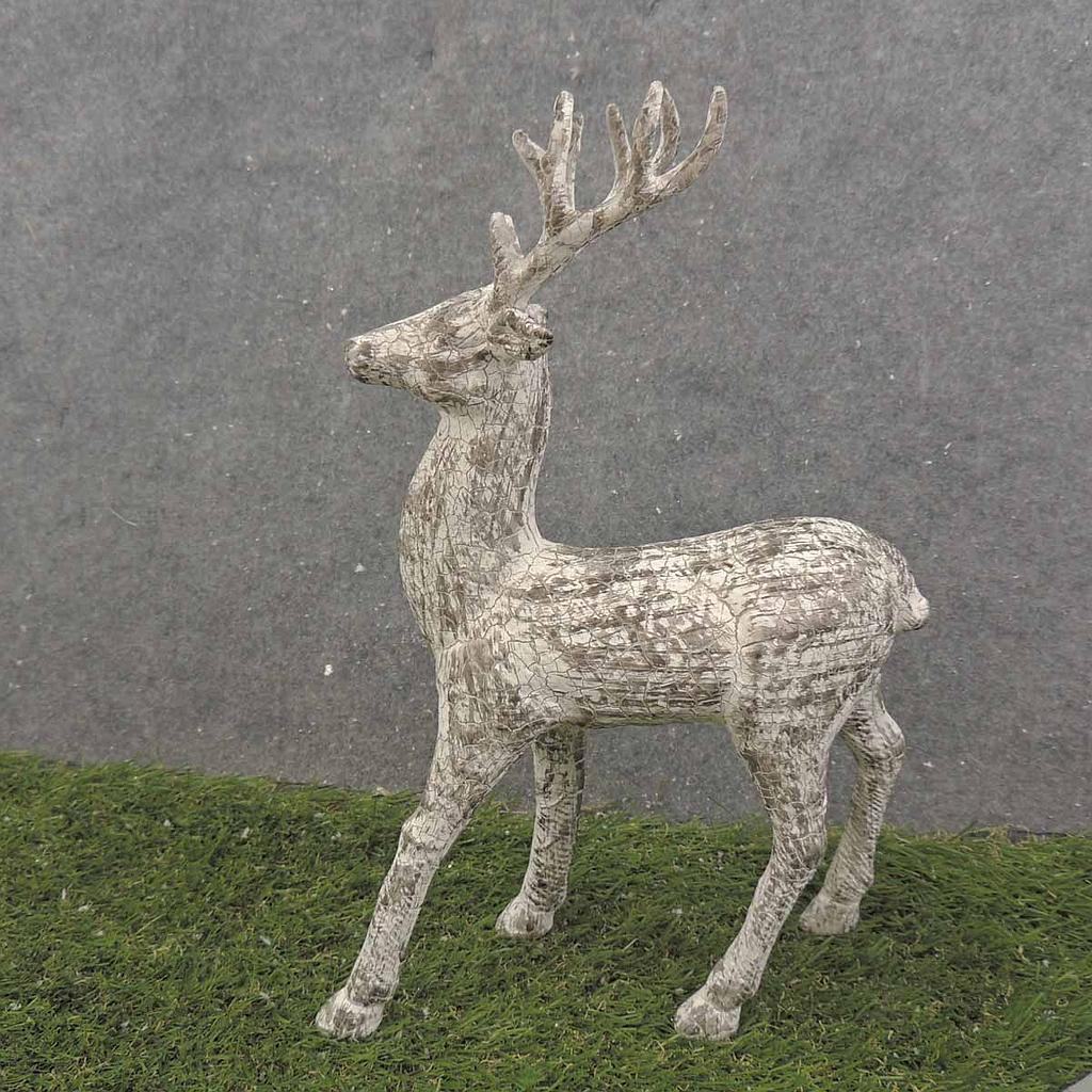 [XE9055] 13" REINDEER STANDING ART.BARK