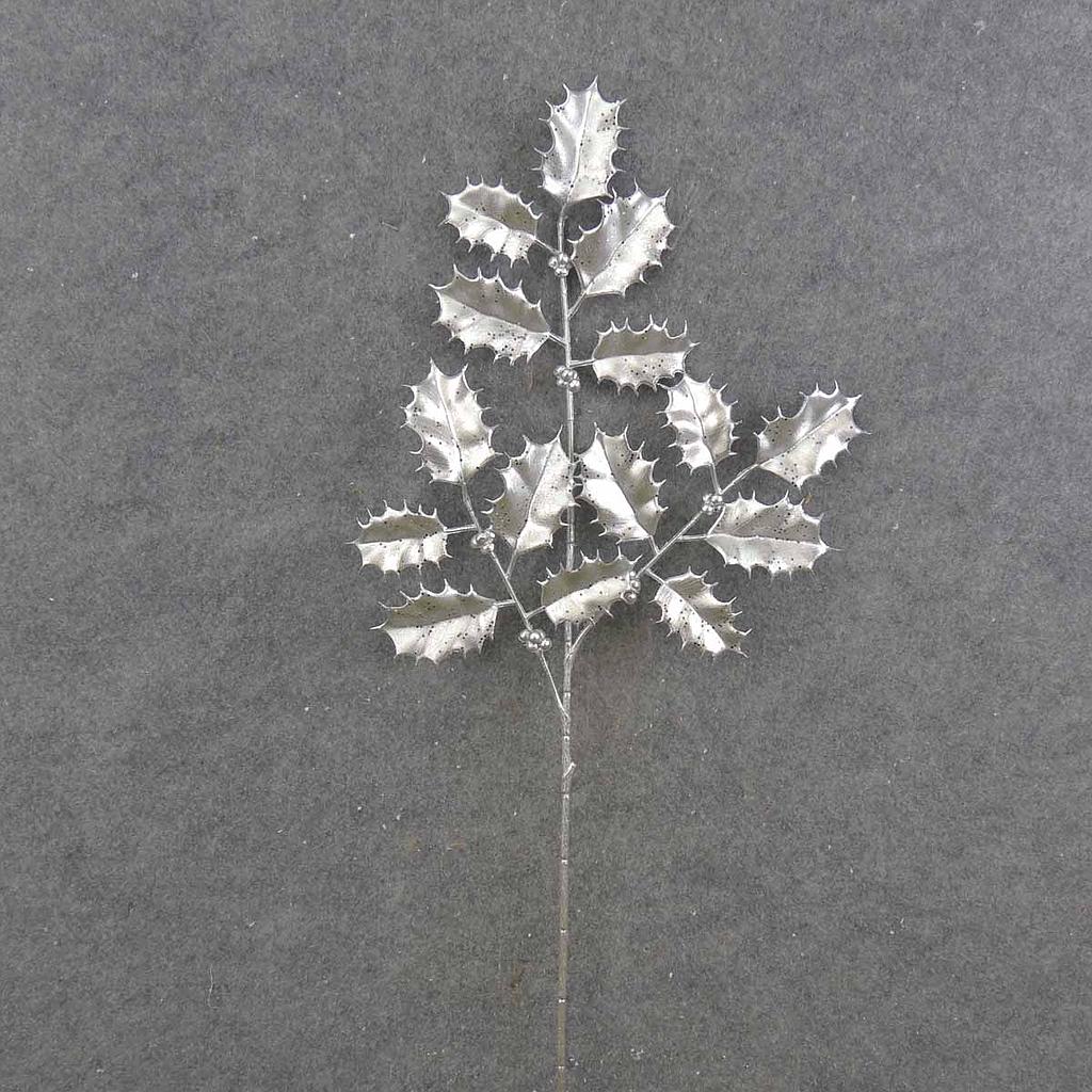 HOLLY SPRAY X3 26" METALLIC SILVER