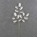 26" HOLLY SPRAY X3 METALLIC SILVER