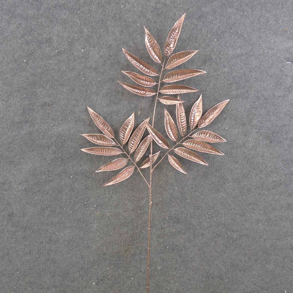 BAY LEAF SPRAY X3 26" METALLIC ROSE GOLD