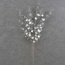 25.5" EUCALYPTUS SPRAY X4 METALLIC SILVER