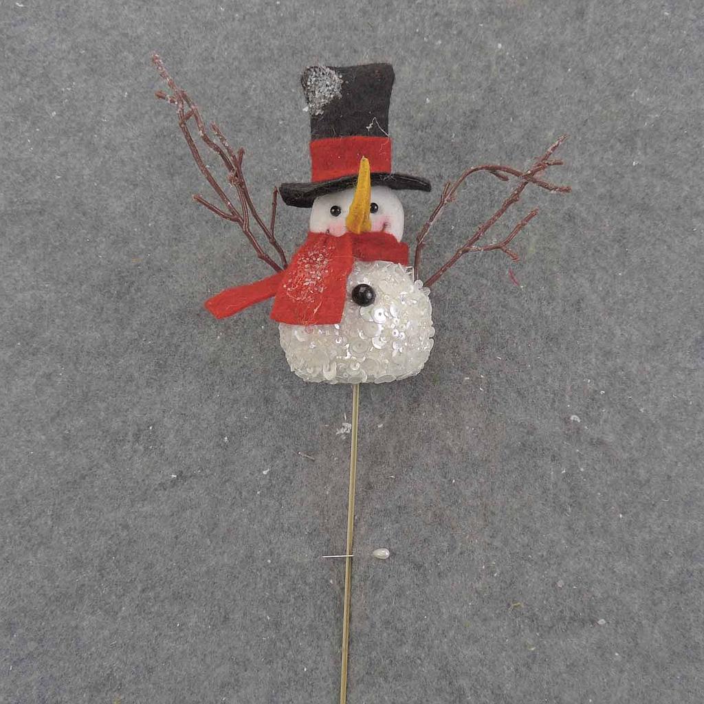 [XH9006] 13.5" SNOWMAN PICK 13 W/SEQUENS