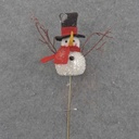 SNOWMAN PICK 13.5" W/SEQUENS