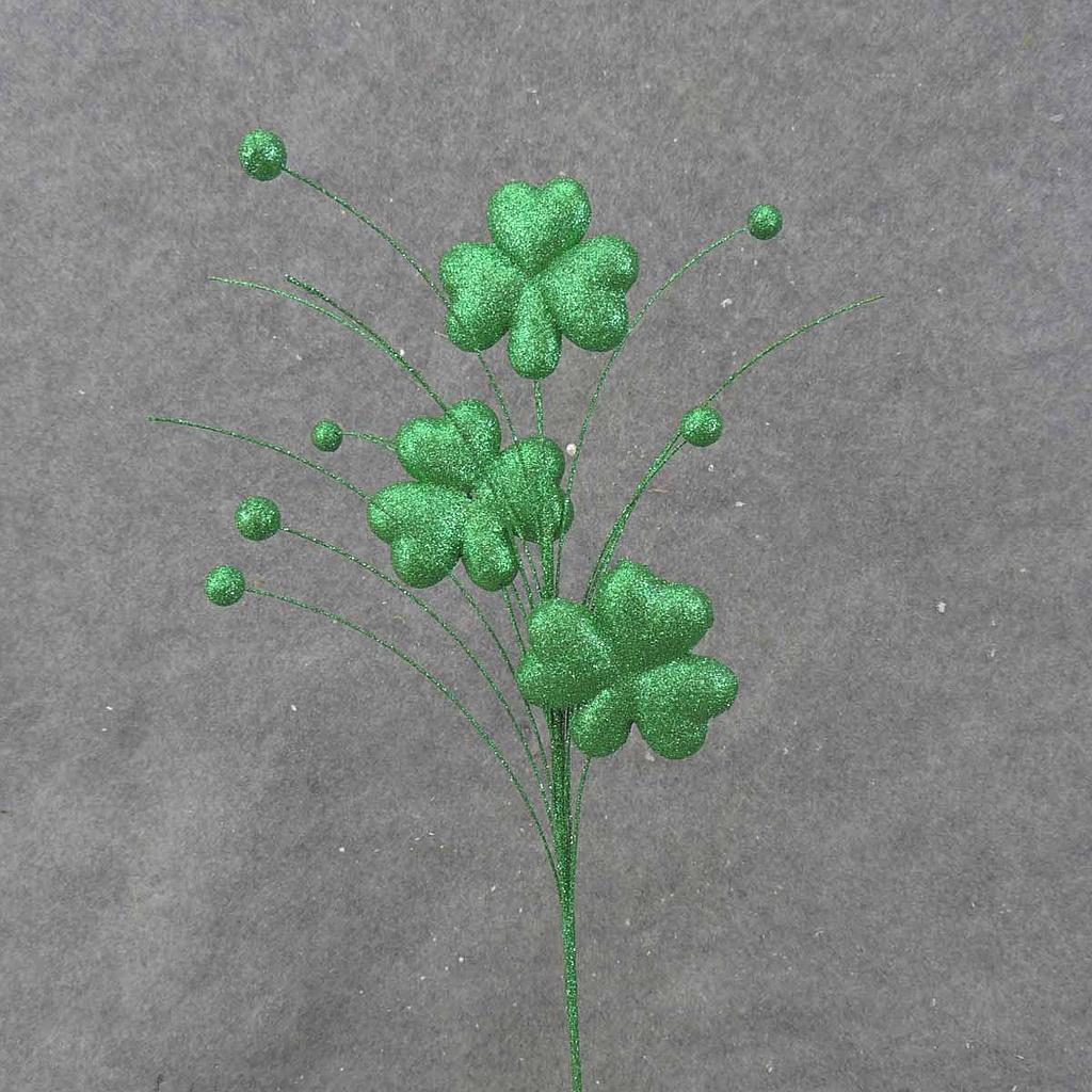 SHAMROCK GLITTER SPRAY X3  16.5"