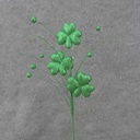 16.5" SHAMROCK GLITTER SPRAY X3 16