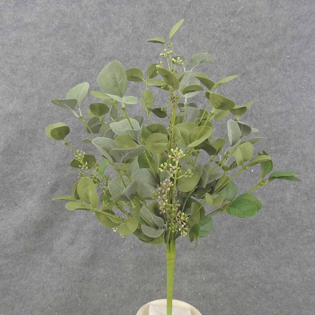 21" SEEDED EUCALYPTUS BUSH W/GREEN & FROSTED LEAVES