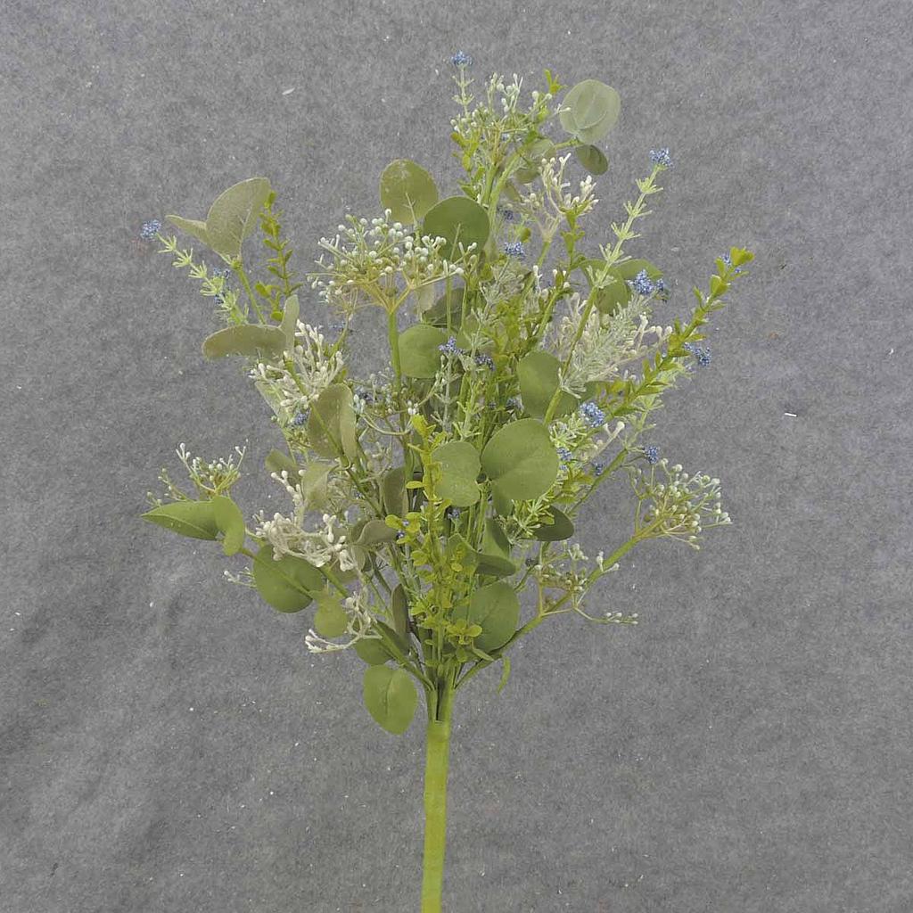 23" SEEDED FOLIAGE BUSH W/EUCALYPTUS