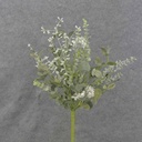EUCALYPTUS BUSH 23" W/ WHITE FLOWERS